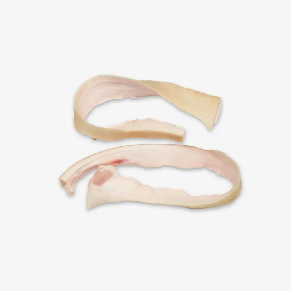 69205 Back fat strips rind on