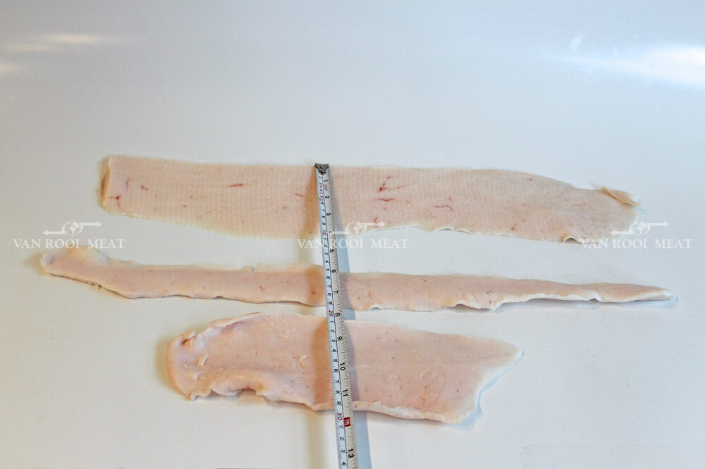 Cutting fat from loin-3