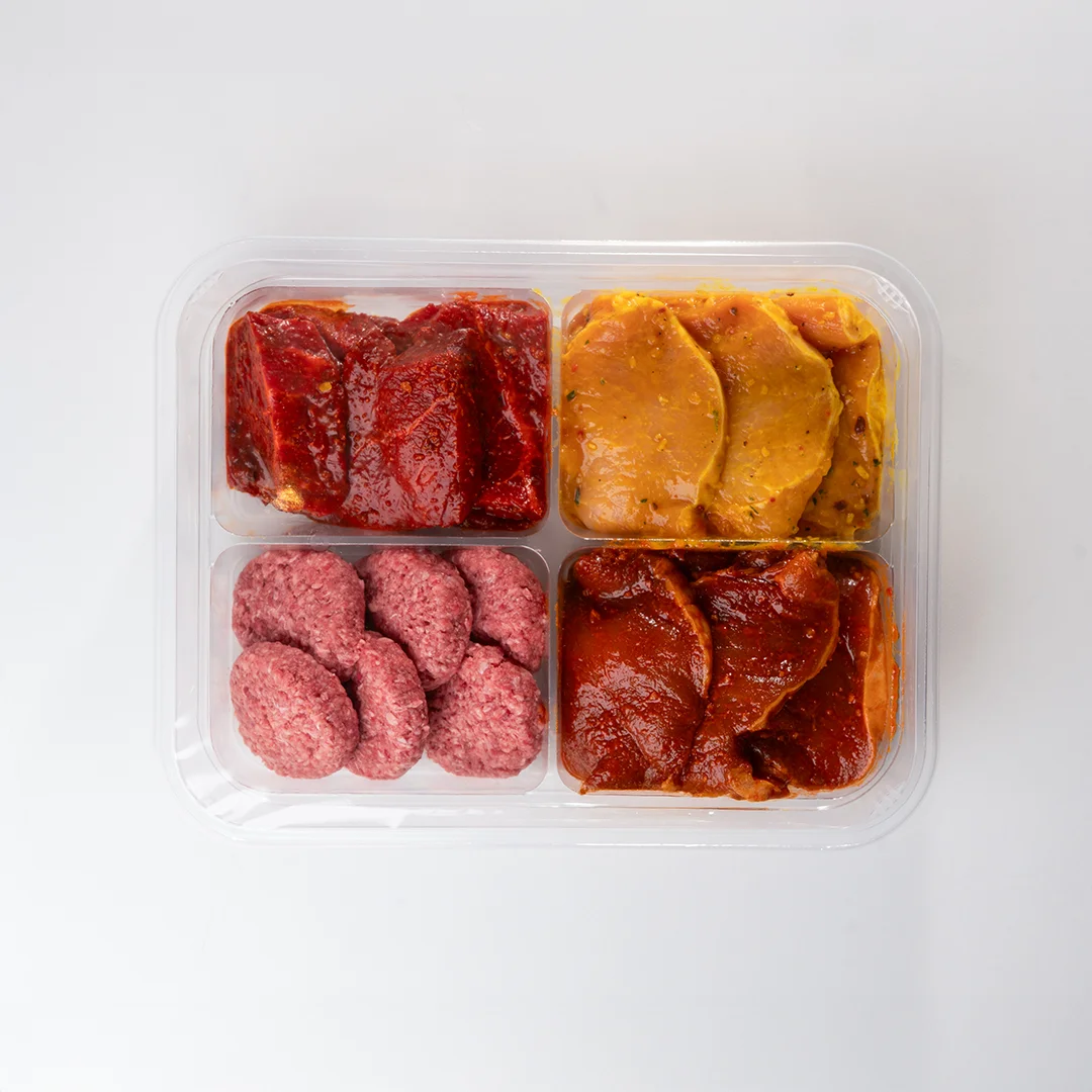 Food-service_verschillend-vlees