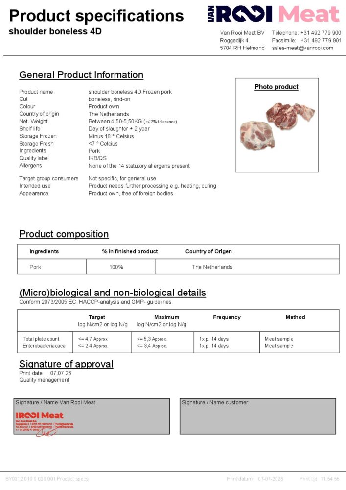 Technical Product Sheet 64187