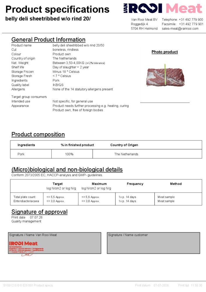 Technical Product Sheet 65063